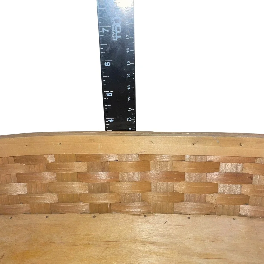 Vintage Long Wicker Bread Basket 15.5